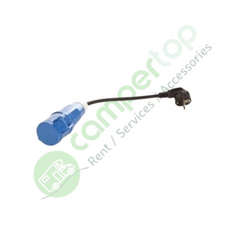 Adaptador hembra CEE 17/macho estandar 40 cm