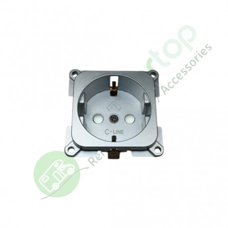 Enchufe 230 V Schuko - Plata HABA