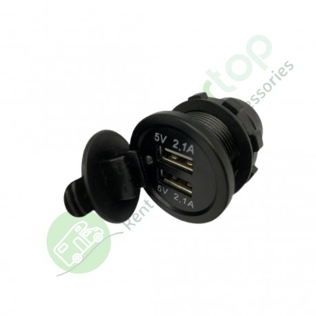 Toma USB doble empotrable