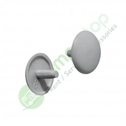 Tapa de tornillo de Ø 12 mm de plástico - color gris