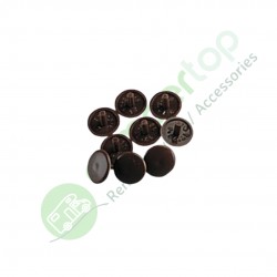 Tapa de tornillo de Ø 12 mm de plástico marrón